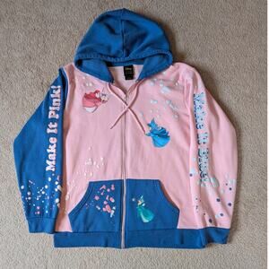 Disney Zip up Hoodie Sweatshirt Sleeping Beauty Faires